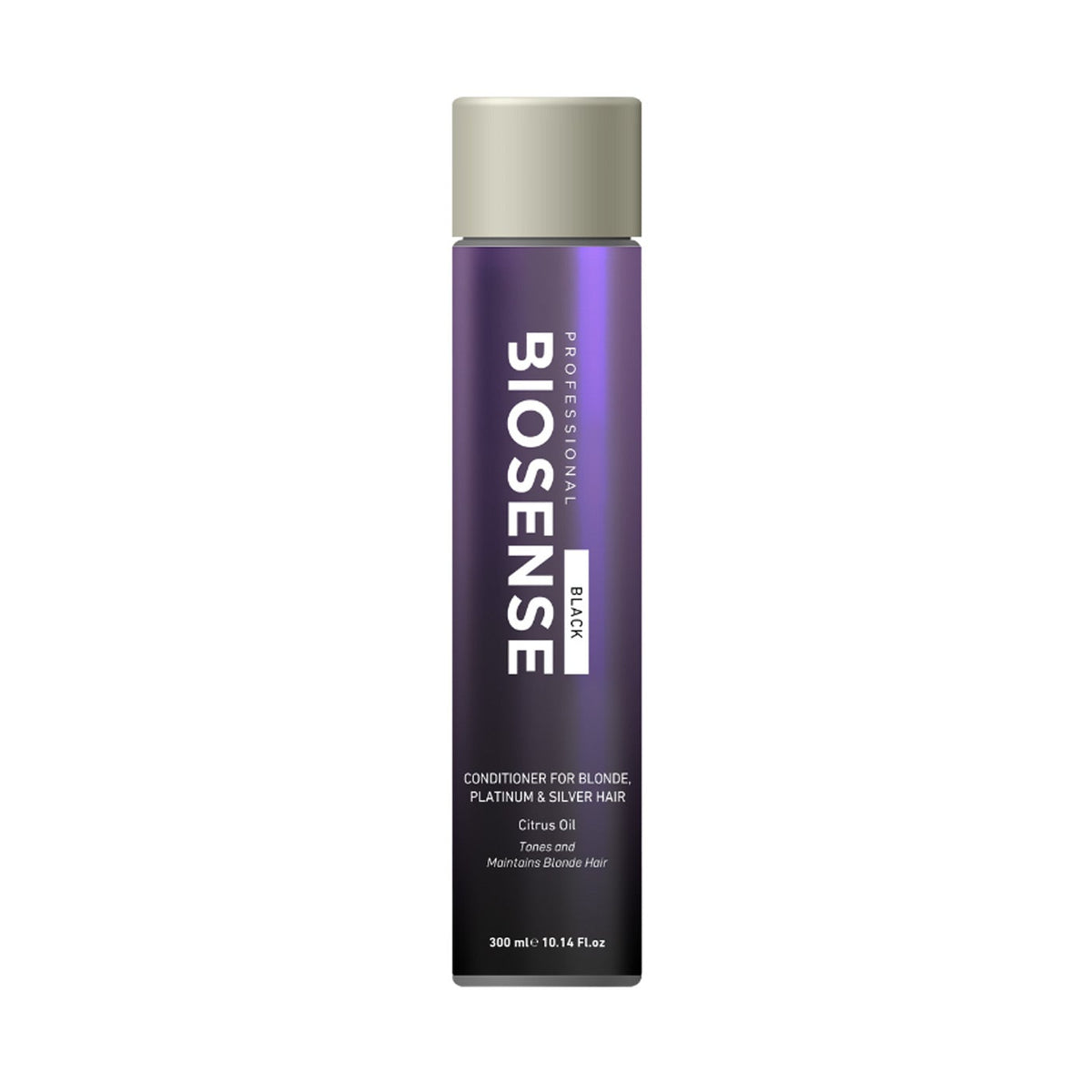 Biosense Black Conditioner 300ml bottle for blonde, platinum and silver hair